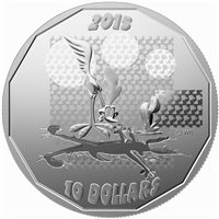 2015 Canada $10 Looney Tunes - Roadrunner "Beep! Beep!" (No Tax)