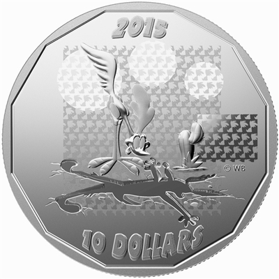 2015 Canada $10 Looney Tunes - Roadrunner "Beep! Beep!" (No Tax)