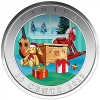 2015 Canada 50-cent Holiday Toy Box Lenticular Coin