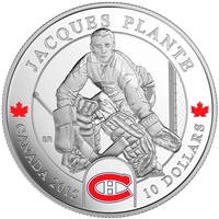 2015 Canada $10 Goalies: Jacques Plante Fine Silver (No Tax)