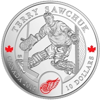 2015 Canada $10 Goalies: Terry Sawchuk Fine Silver (TAX Exempt)