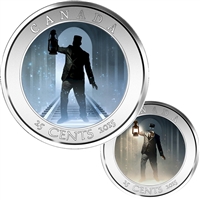 2015 Canada 25-cent Haunted Canada - Brakeman Lenticular Coin