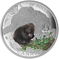 2016 Canada $20 Baby Animals - Porcupine Fine Silver (No Tax)