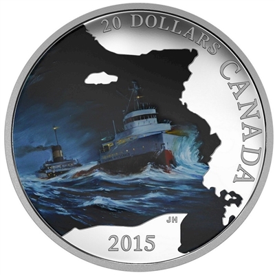 2015 $20 Lost Ships in Canadian Waters - S.S. Edmund Fitzgerald (No Tax)