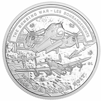 2017 Canada $20 WWII Battlefront - The Bombing War Fine Silver