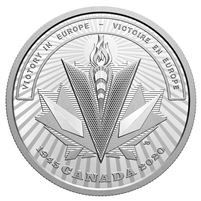 2020 Canada $20 WWII Battlefront Series - Victory in Europe Fine Silver