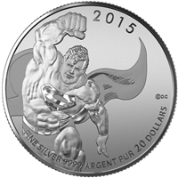 2015 Canada $20 for $20 #17 Superman DC Comics Originals (No Tax)