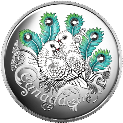 2016 Canada $10 Celebration of Love Fine Silver Coin