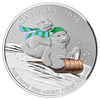 2016 Canada $25 Winter Fun ($25 for $25 #2) Fine Silver (No Tax)