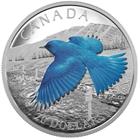 2016 Canada $20 Migratory Birds Convention: Mountain Bluebird (No Tax)