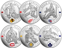 2015 Canada $10 NHL Goalies 6-coin Set in Display Box (No Tax)