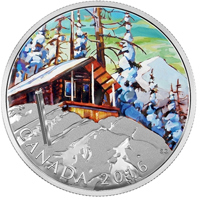 2016 $20 Canadian Landscapes - Ski Chalet Fine Silver (No Tax)