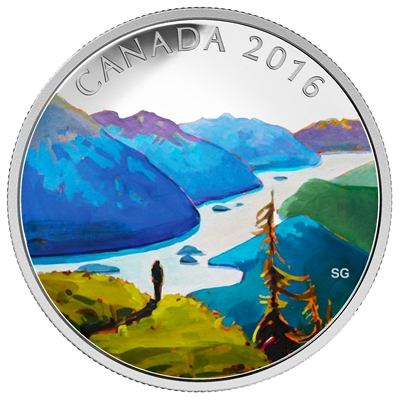 2016 $20 Canadian Landscapes - Reaching The Top Fine Silver (No Tax)