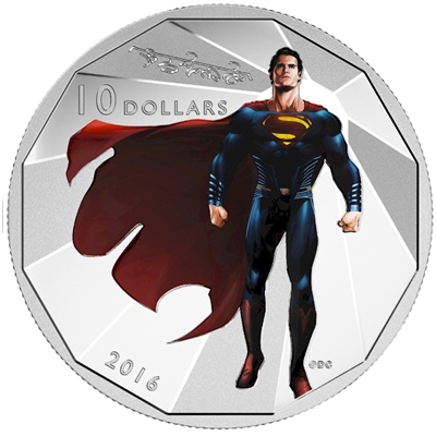 2016 Canada $10 Batman VS Superman Dawn of Justice - Superman (No Tax)