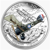 2016 Canada $20 Aircraft of WWI - The Sopwith Triplane (TAX Exempt)
