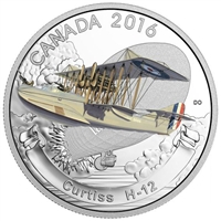 2016 Canada $20 Aircraft of WWI - Curtiss H12 (No Tax)