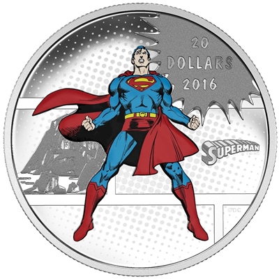 2016 Canada $20 DC Comics Originals - The Man of Steel (TAX Exempt)