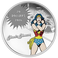 2016 Canada $20 DC Comics - The Amazing Amazon Fine Silver (No Tax)