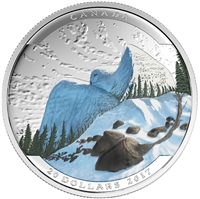 2017 Canada $20 Landscape Illusion - Snowy Owl Fine Silver (No Tax)