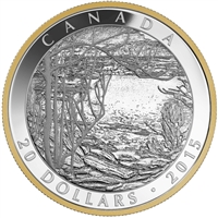 2015 Canada $20 Tom Thomson - Spring Ice (1916) Fine Silver (No Tax)