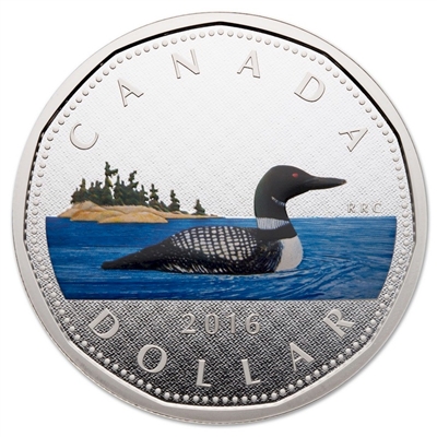 2016 Canada $1 Dollar Big Coin Series Fine Silver Coin (TAX Exempt)