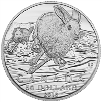 2016 Canada $50 The Hare ($50 for $50 #4) Fine Silver Coin (No Tax)