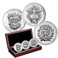 2016 Canada $25 Sculptural Art of Parliament 3-Coin Silver Set (No Tax)