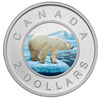 RDC 2016 Canada 2-Dollar Coloured Big Coin Fine Silver (No Tax) Impaired
