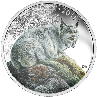 2016 Canada $20 Majestic Animals - Commanding Canadian Lynx (No Tax)