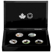 2016 Canada $20 Majestic Animals 5-coin Set with deluxe case (No Tax)