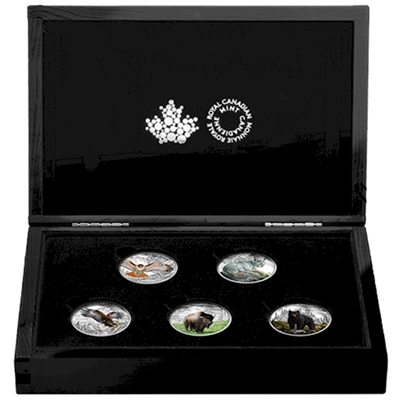 RDC 2016 Canada $20 Majestic Animals 5-coin Set with deluxe case (No Tax) Scuffed