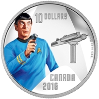 2016 Canada $10 Star Trek - Spock Fine Silver (No Tax)