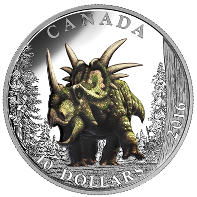 2016 Canada $10 Day of the Dinosaurs - The Spiked Lizard (NO Tax)