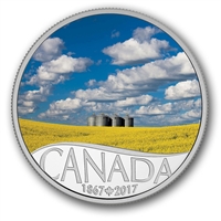 2017 $10 Celebrating Canada's 150th - Canola Field Fine Silver (No Tax)