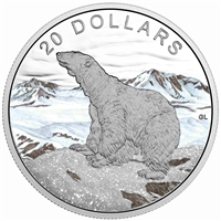 2017 Canada $20 Glistening North - Polar Bear Fine Silver (No Tax)