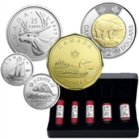 2017 Classic Canadian Coins Special Wrap Roll Set