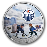 2017 Canada $10 Passion to Play - Edmonton Oilers Fine Silver (No Tax)