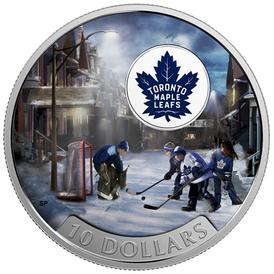 2017 Canada $10 Passion to Play - Toronto Maple Leafs Silver (No Tax)