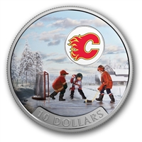2017 Canada $10 Passion to Play - Calgary Flames Fine Silver (No Tax)