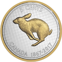 RDC 2017 Canada 5-cent Big Coin - Alex Colville Designs 5oz. Silver (No Tax) Impaired