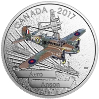 2017 Canada $20 Aircraft of WWII - Avro Anson Fine Silver (No Tax)