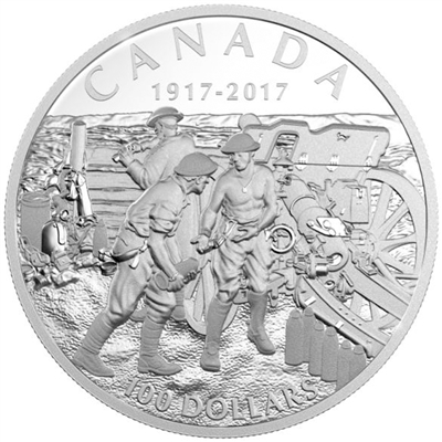 2017 Canada $100 Vimy Ridge 10oz Fine Silver Coin (No Tax)