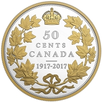 2017 Canada 50-cent 100th Anniversary of the 1917 Half Dollar (No Tax)