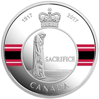 2017 $20 Canadian Honours - Sacrifice Medal Fine Silver (No Tax)