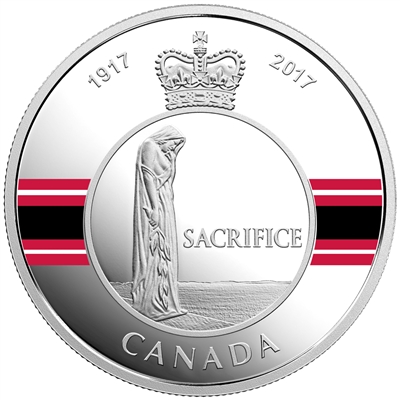 RDC 2017 $20 Canadian Honours - Sacrifice Medal (No Tax) obverse toned