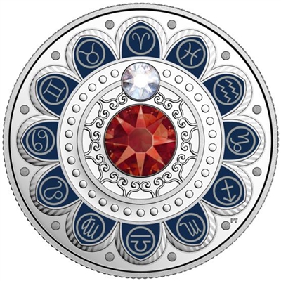 RDC 2017 Canada $3 Zodiac Series - Aries Fine Silver (Sleeve Stained)