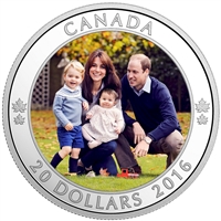 2016 Canada $20 A Royal Tour Fine Silver Coin (TAX Exempt)