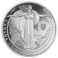 2017 $100 Diamond Jubilee Confederation of Canada Medal (No Tax)