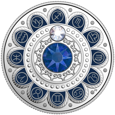 RDC 2017 Canada $3 Zodiac Series - Sagittarius Fine Silver (No Tax) Scuffed Capsule