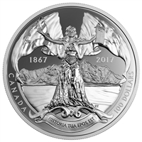 2017 Canada $100 150th Anniversary of Canadian Confederation 10oz. Silver (No Tax)